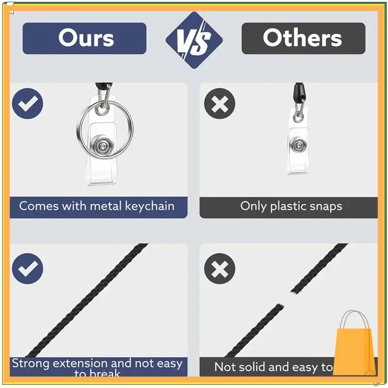 L53A-60 Pack Катушки для бейджей Выдвижной держатель для бейджа с карабином Прочный зажим для катушки для бейджей и брелок для ключей для работы в офисе