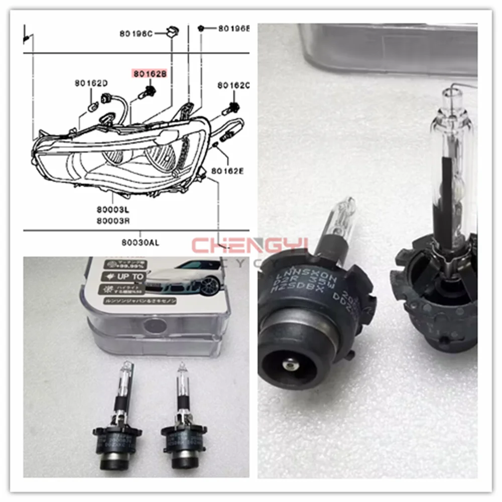 

2PCS Xenon Headlight Low Beam Bulb 35V 6000K For Outlander CW4W CW5W CW6W NA4W Pajero V63W V73W V78W MU000582