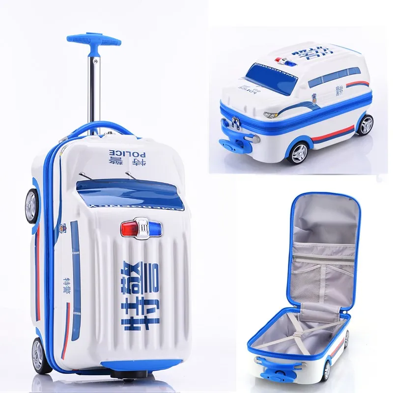 children's travel suitcase Cute cartoon kid's luggage Can be sat and ridden suitcases on wheels zipper rolling luggage case