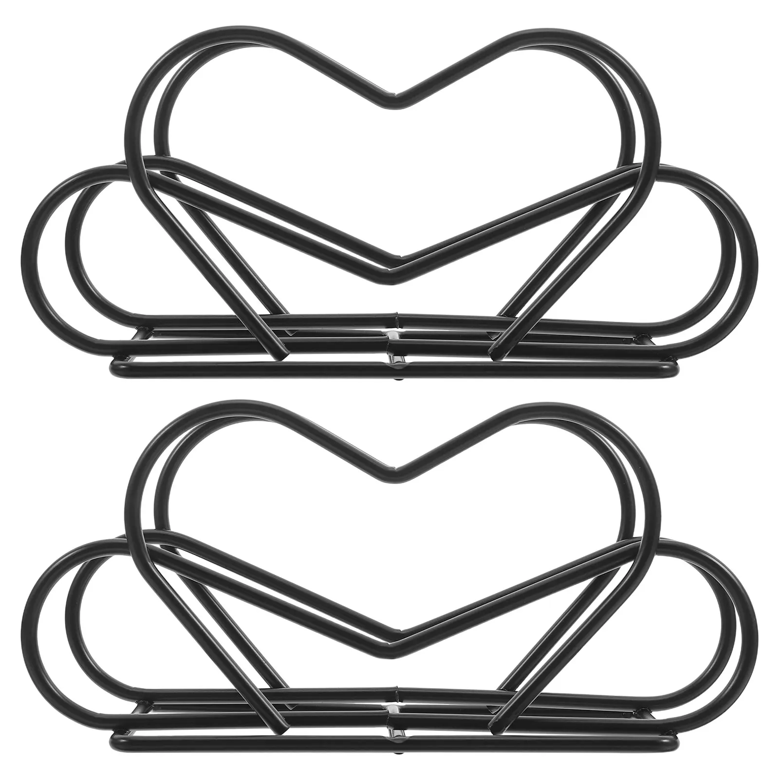 

2pcs Napkin Holder Metal Freestanding Tabletop Tissue Rack Standing Dispenser For Dining Table Coffee Shop Restaurant Iron