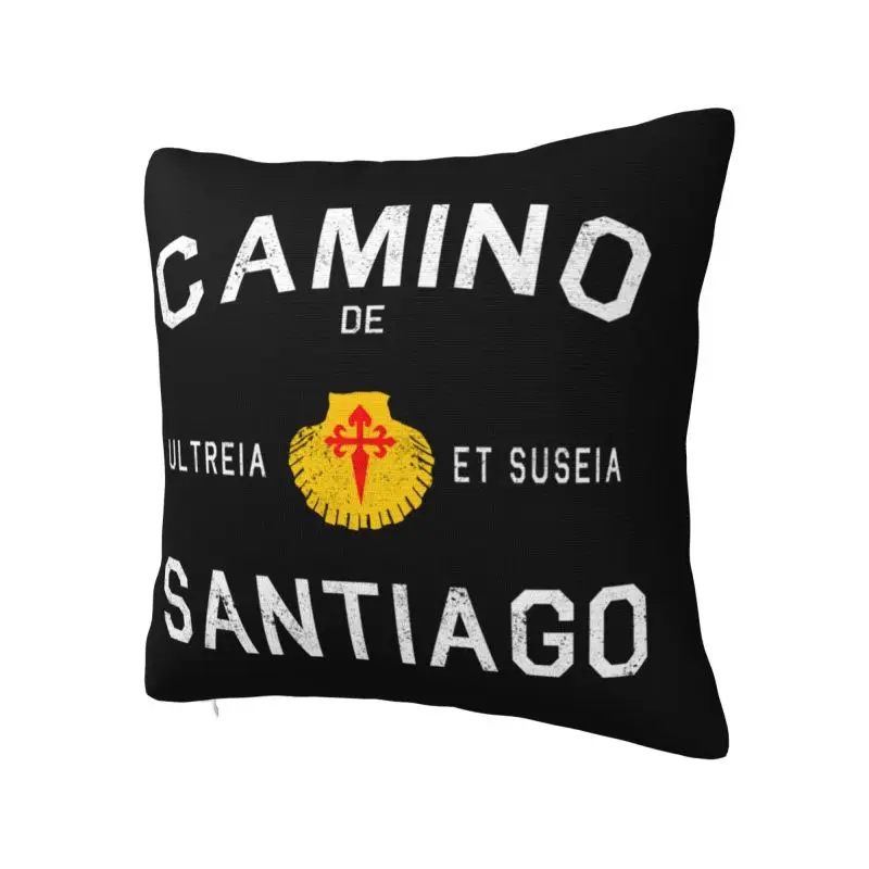 Buen Camino De Santiago Throw Pillow Covers Home Decorative Cute El Camino Cushions Cover For Sofa Square Polyester Pillowcase