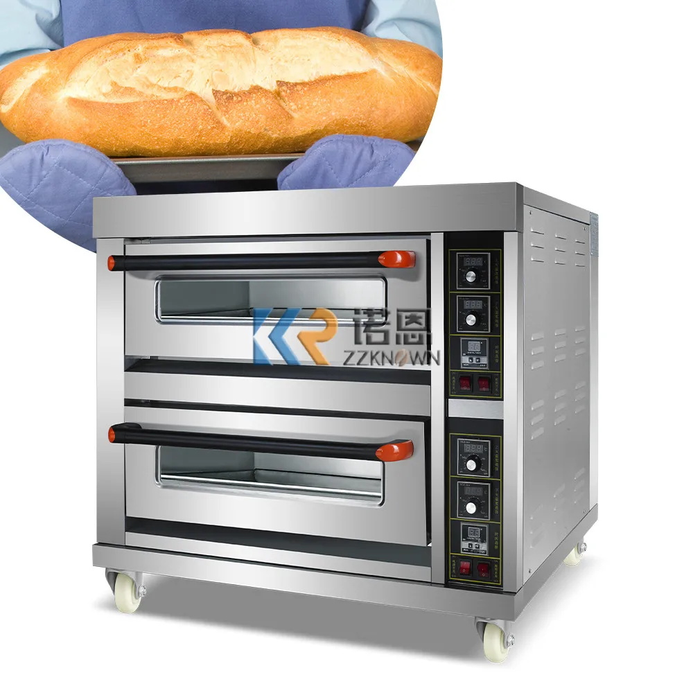 Electric High Quality 2 Deck 2 Trays Bakery Oven Electric Bread Commercial Convection Oven Equipment For Bakery