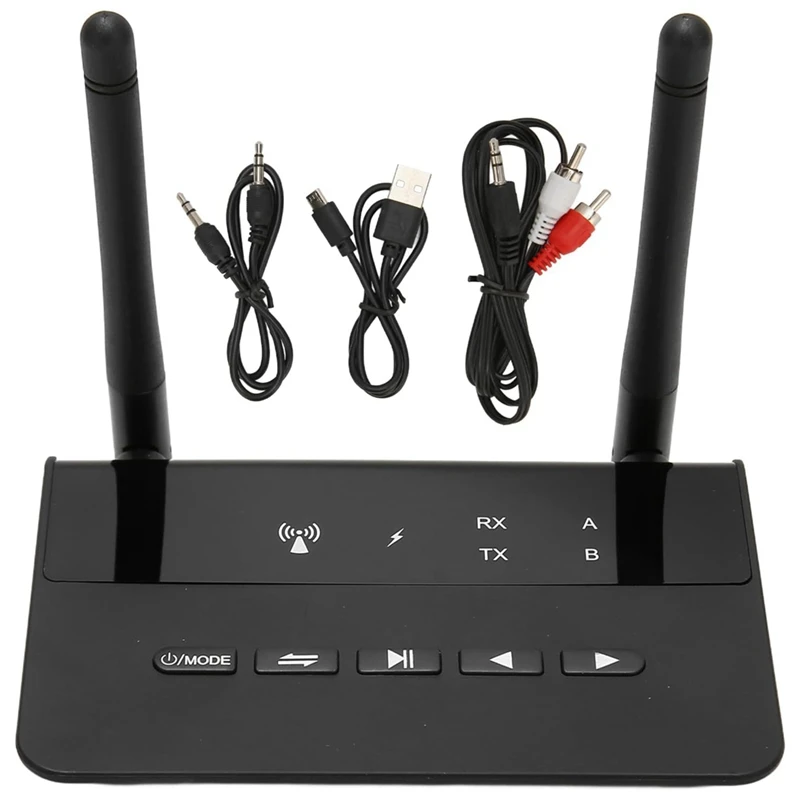 Ricevitore trasmettitore Bluetooth 5.2, adattatore audio wireless a lungo raggio 2 in 1 da 200 piedi con chip CSR, per altoparlante per auto facile installazione