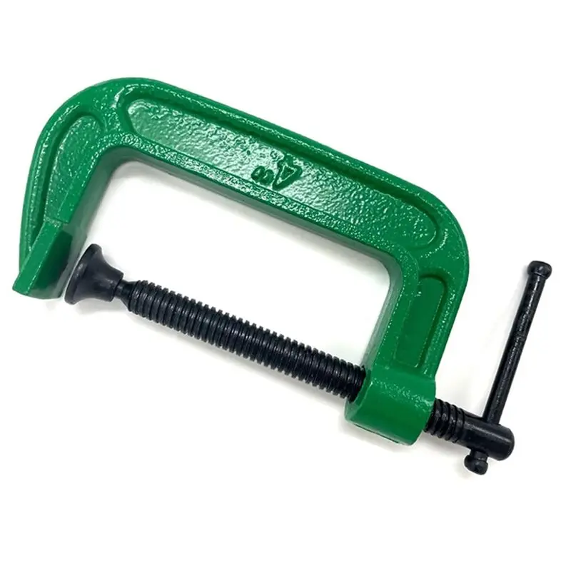 HRBAJ-4 Inch C-Clamp Set, Industrial Strength C Clamps For Woodworking, Welding, And Building
