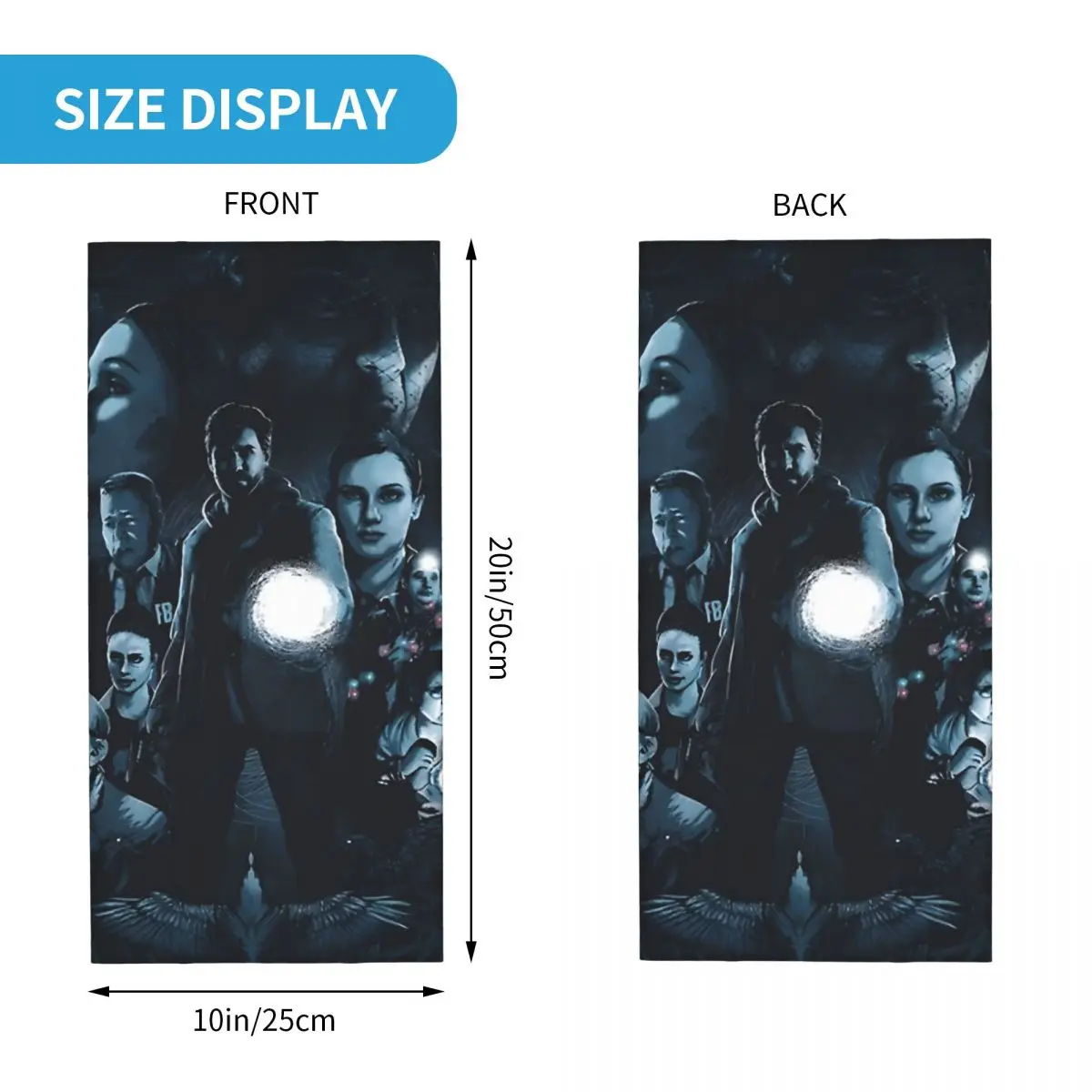 Game Characters Motocross Bandana Neck Cover Printed Alan Wake 90S Horror Game Wrap Scarf Multi-use Balaclava Cycling Unisex