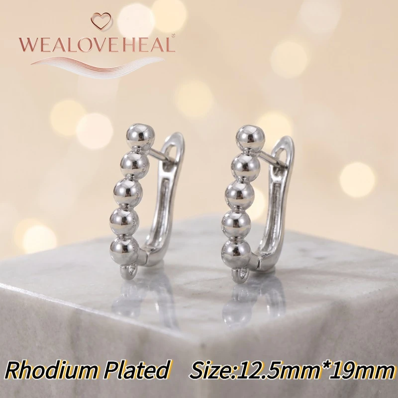 schmuckherstellung zubehör，6 verschiedene Leverback-Ohrringverschlüsse, 18K Gold/Rhodium plattiertes Messing, mit Zirkonia besetzt, Infinity-Ohrringhaken für DIY-Schmuckherstellung – Detail 24