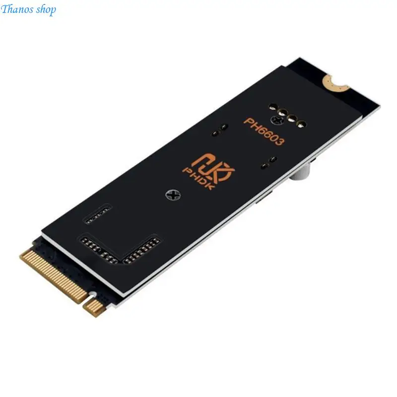 PCIe NVME M.2 Disk Expansion Card Fast Speed Data Transfer Type E 4Pin Power Support Adapter X37A