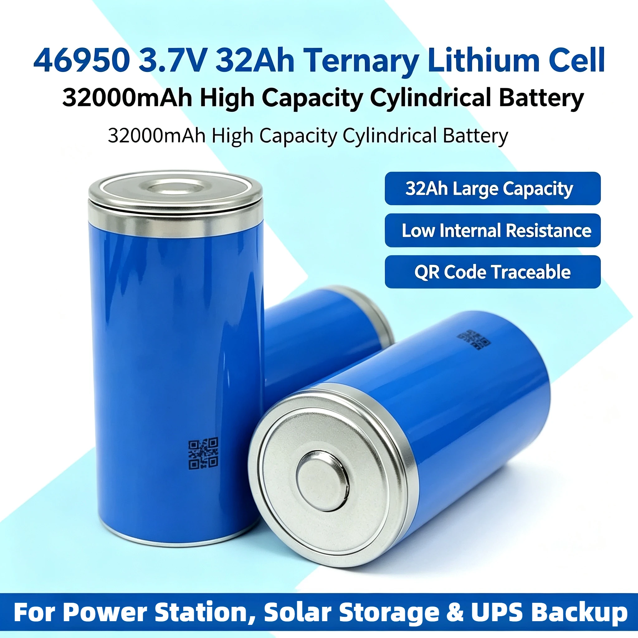 NEW 3.7V 32Ah EVE 46950 Lithium Rechargeable Battery 10C 320A discharge DIY Automotive Ignition Energy Storage Inverter Grade A