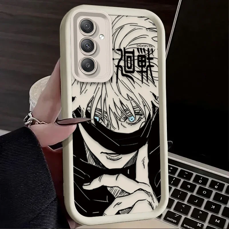Anime Jujutsu Kaisen Phone Case for Samsung Galaxy S24 S23 S22 S21 Ultra Plus FE A54 A34 A14 A73 A53 A33 5G Soft Silicone Cover - náhled 3