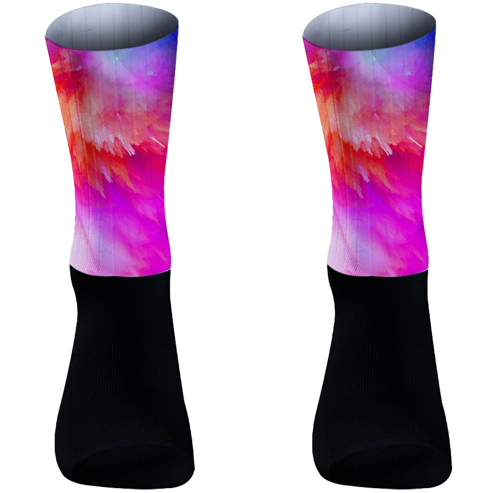 

Cycling Hiking Sports Socks Men's Basketball Socks Middle Thickened Breathable Towel Bottom Colorful Fitness Running