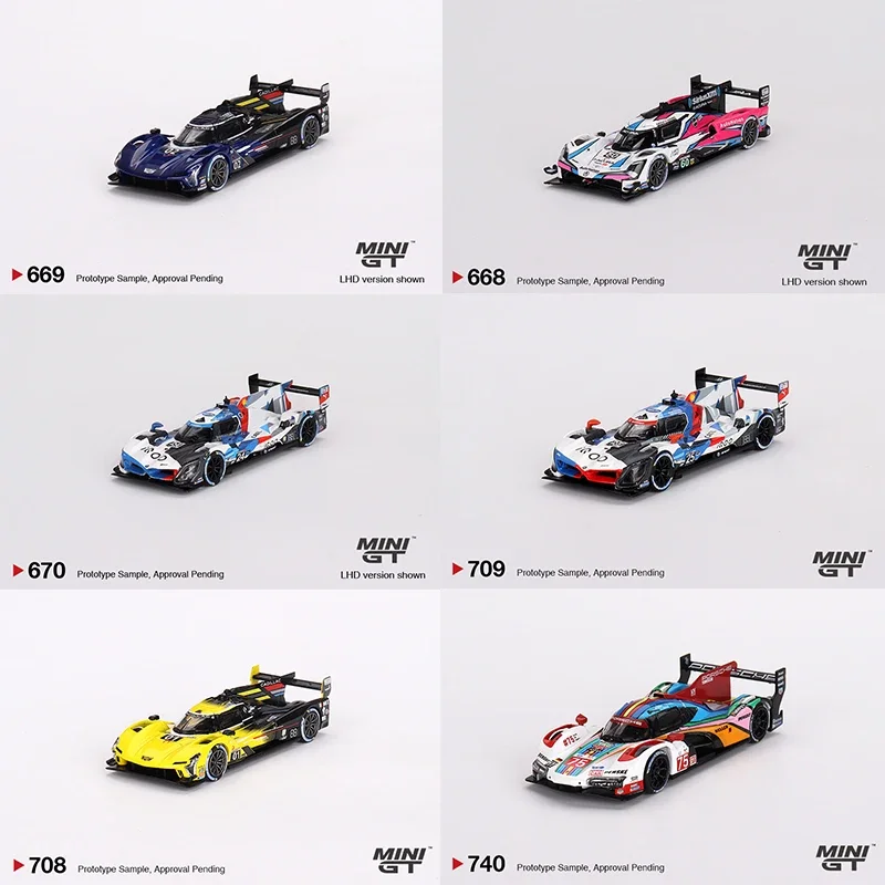 MINIGT 1/64 BMW M Team RLL Cadillac Racing 2023 IMSA Acura ARX-06 GTP Samochód Alloy Toys Pojazd silnikowy Diecast Metal Model