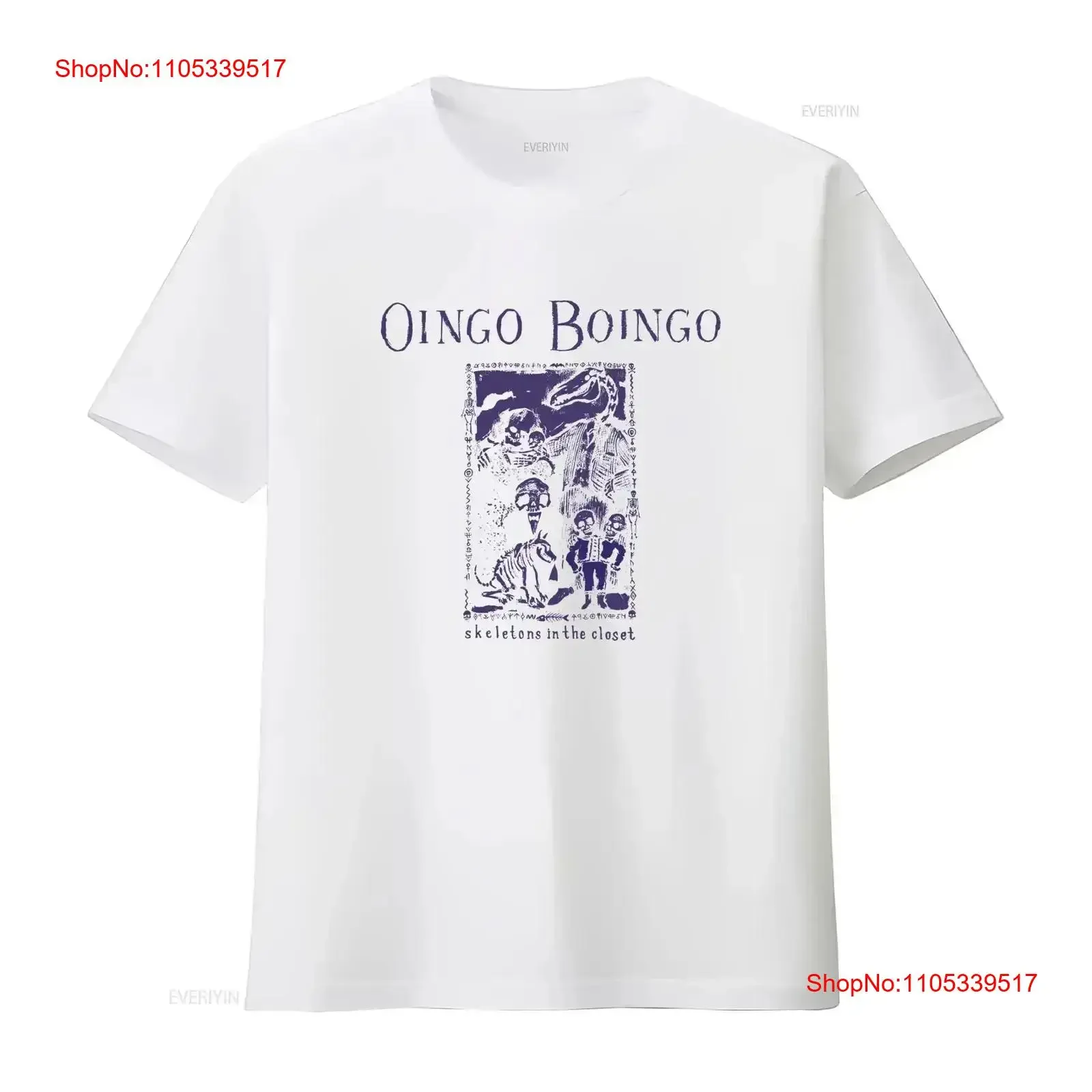 Oingo Boingo T Shirt Skeletons in the CloseT Vintage Rock Band Concert 80s Washed graphic fashion streetwear vintage Washed