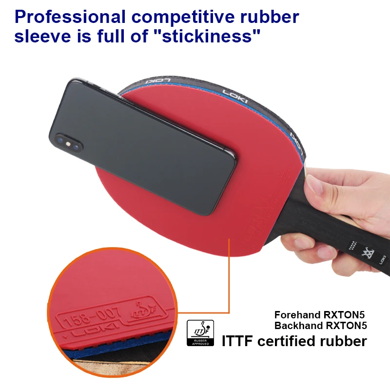 

2025 hot sale Loki E9 Ping Pong Rackets Suitable for Professional Players Ture Carbon Racket Table Tennis with Powerful Attack