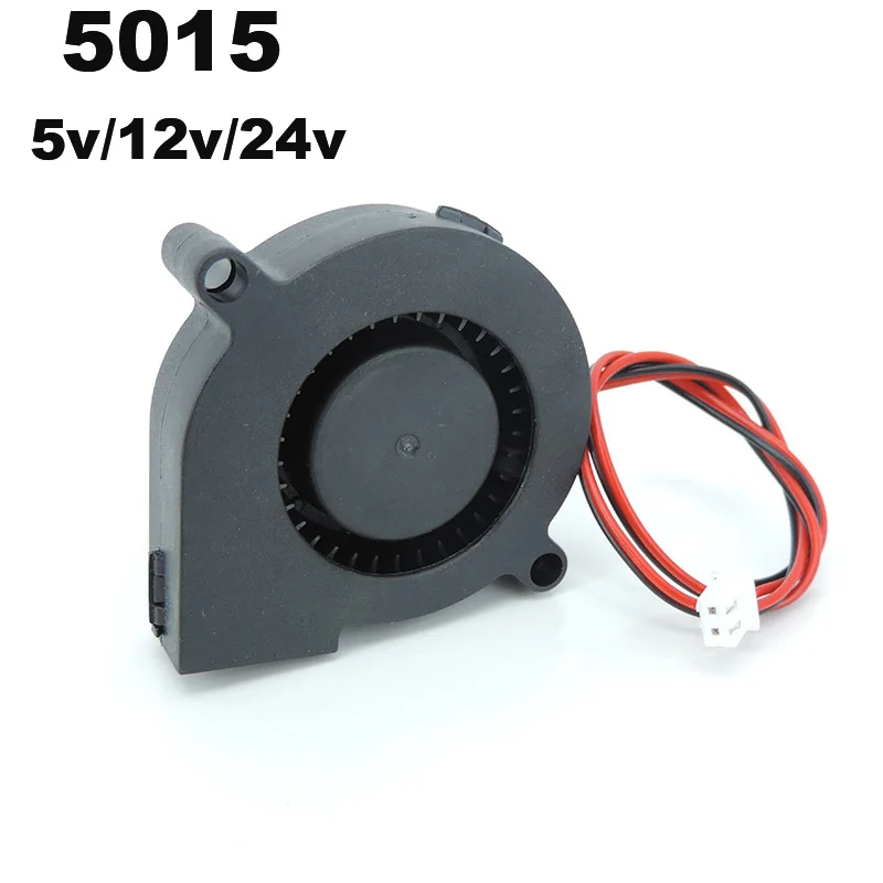 DC 5 v 12 v 24 V 5015 Radiale Turbo Blower 50x15 MM 3D Printer Accessoires Fan 50 MM Borstelloze DC Koelventilator 5 CM Koeler Fan
