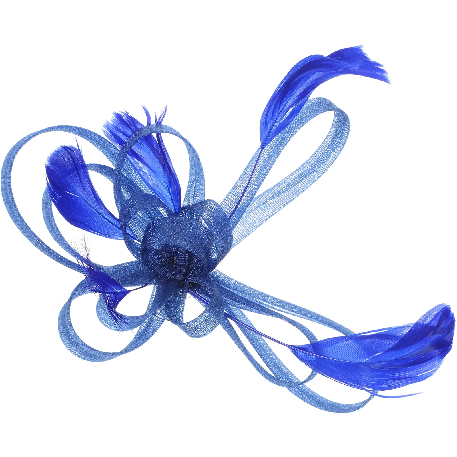 

Mesh Hair Accessories Elegant Fascinator Clips for Girls Blue Headpiece Wedding Party Banquet Bridal Hairpins
