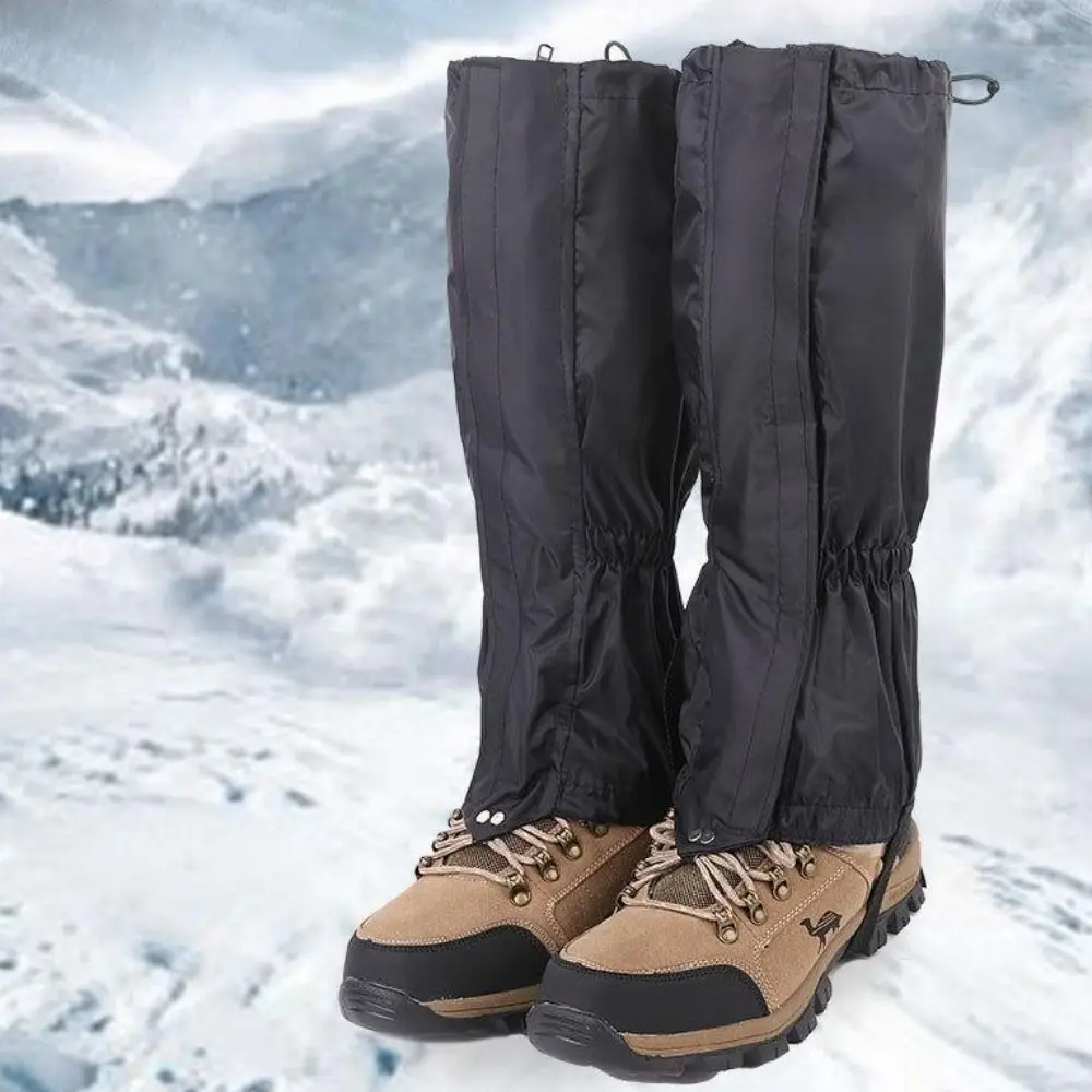 

Long Tube Winter Outdoor Leg Gaiters Waterproof Keep Warm Pants Shoes Cover Breathable with Zipper Legs Protection Guards Skiing