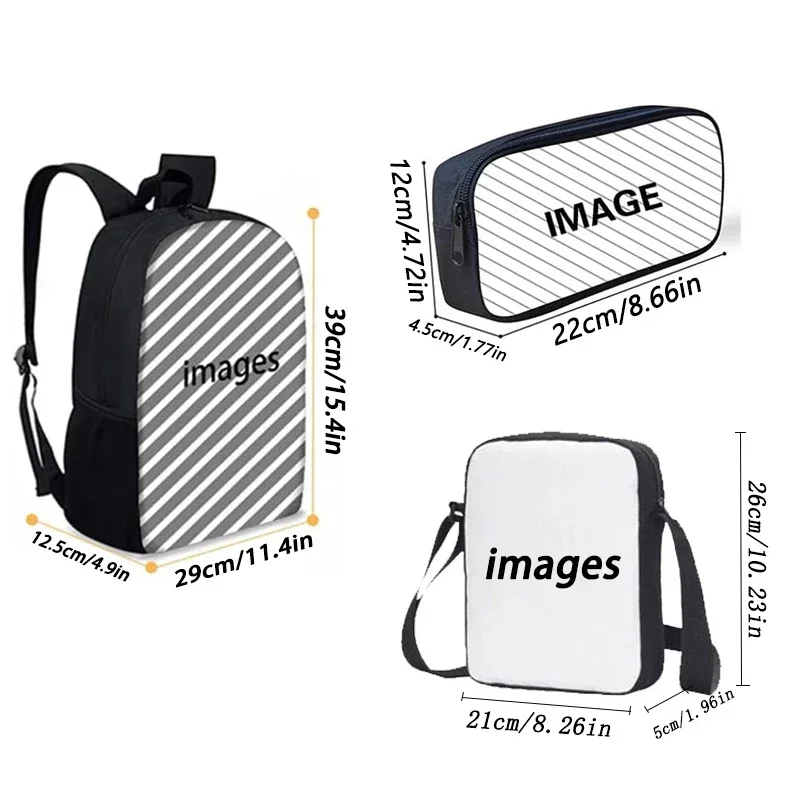 Football Star Child School Backpack With Shoulder Bag Pencil Bags M-messis NO.10 School Bags for Boys Girls Best Gift