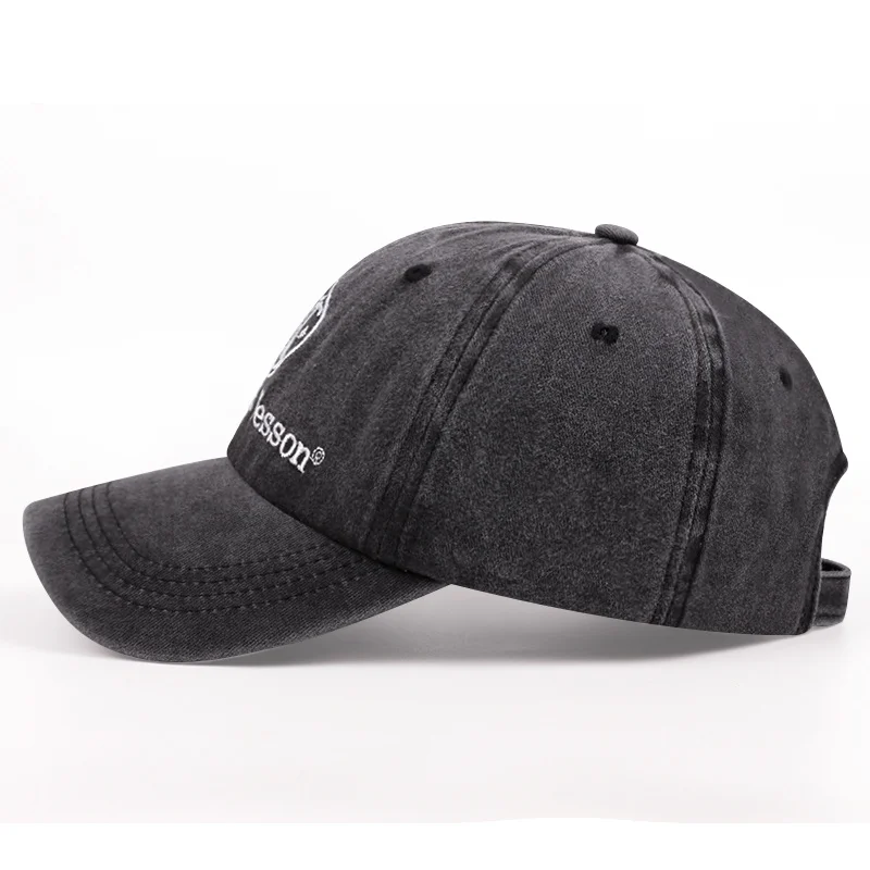 Bonés de beisebol de algodão masculino e feminino, chapéu golfe, carta bordada, bonés de camionista, snapback lavado, retrô, outono