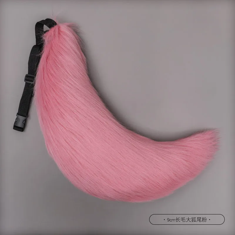 Anime COS chat queue de renard en peluche Cosplay Costumes grandes queues chien queue en fourrure jeu de rôle accessoires de spectacle de fête queue de fourrure pour les femmes
