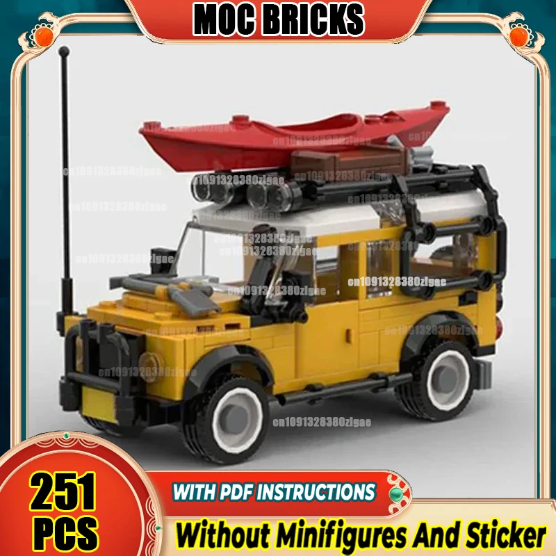 Moc Building Bricks  Mini Defender 110 Car Model City Car Blocks Toys