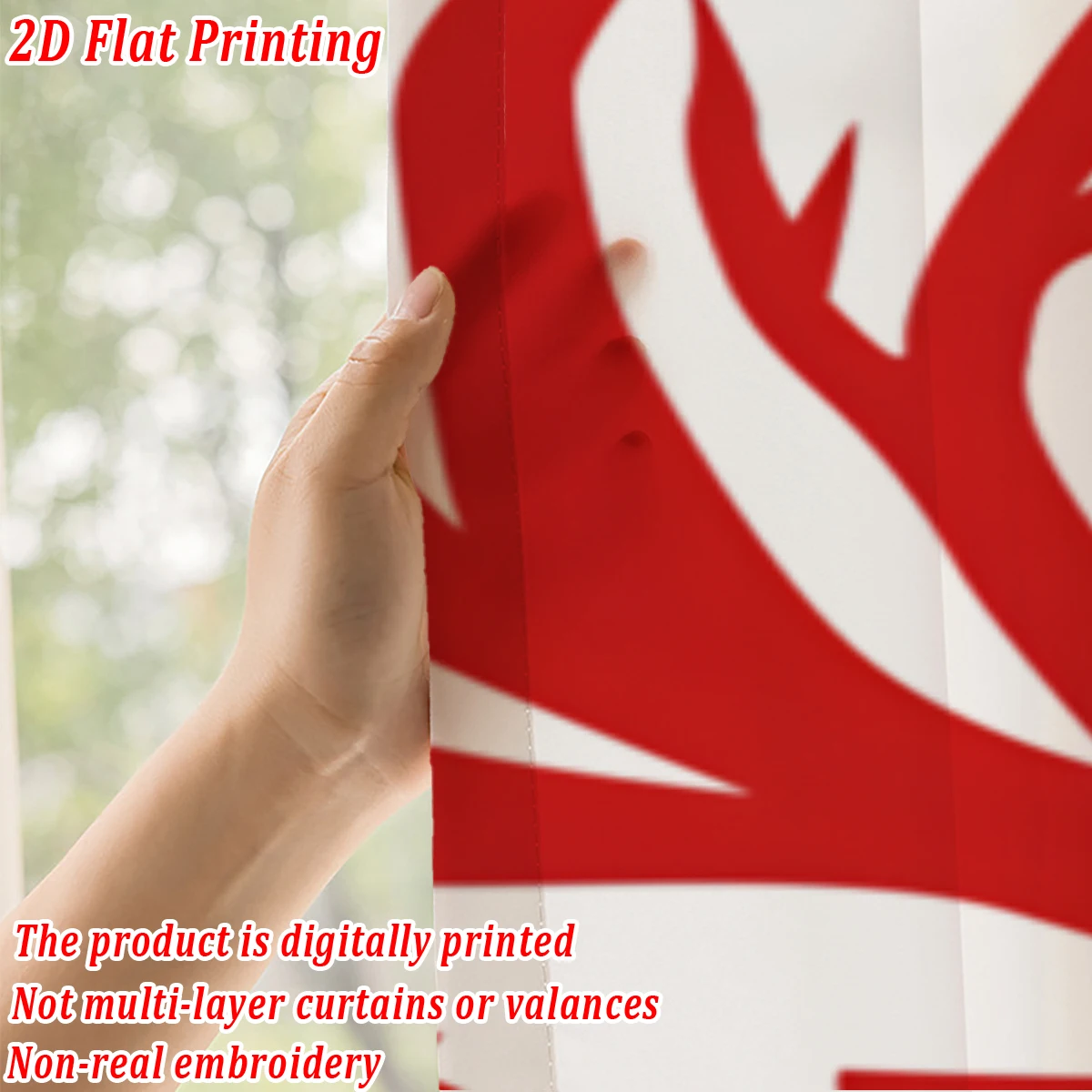 ستارة شفافة للمطبخ بطباعة مسطحة لعيد الميلاد مع زخرفة ندفة الثلج لأشجار عيد الميلاد المجيد لحفلات ديكور المنزل في عيد الميلاد #6