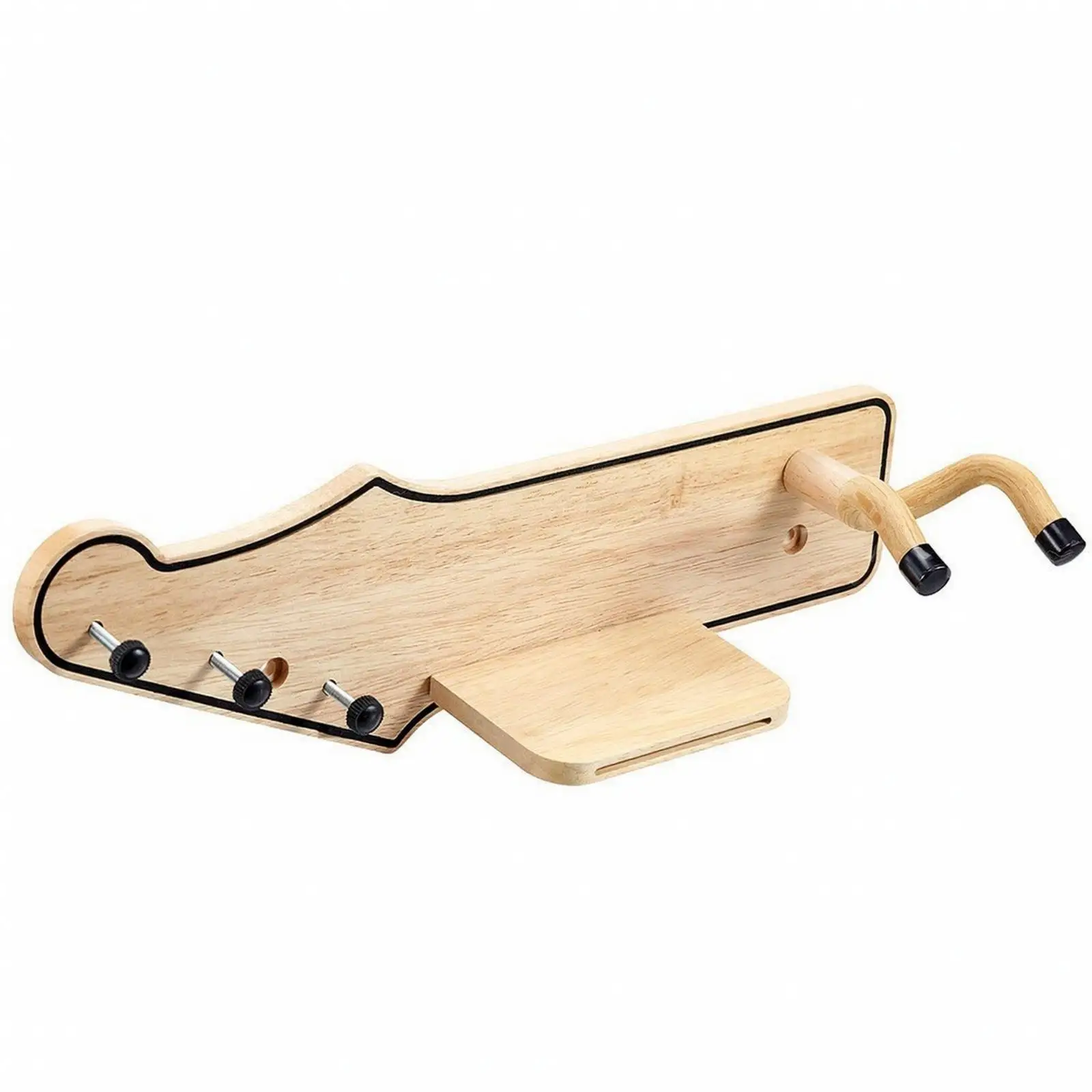 Guitar Wall Mount Display Rack with Protective Padding for Electric Guitar Neck and Headstock
