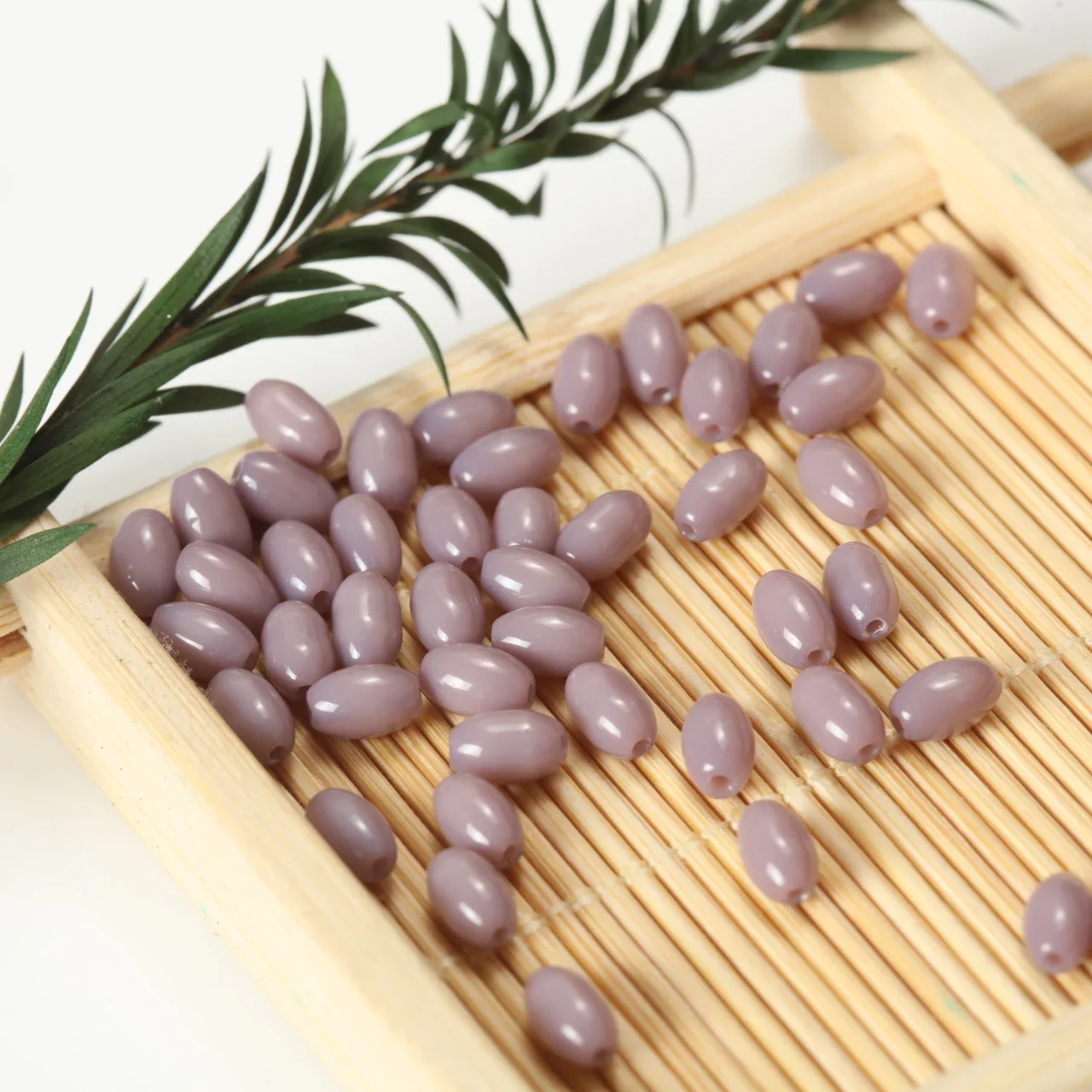 380-760pcs Oval Rice Glass Beads for Jewelry Making Sewing Garment Beads Spacer Beads DIY Bracelet Necklace