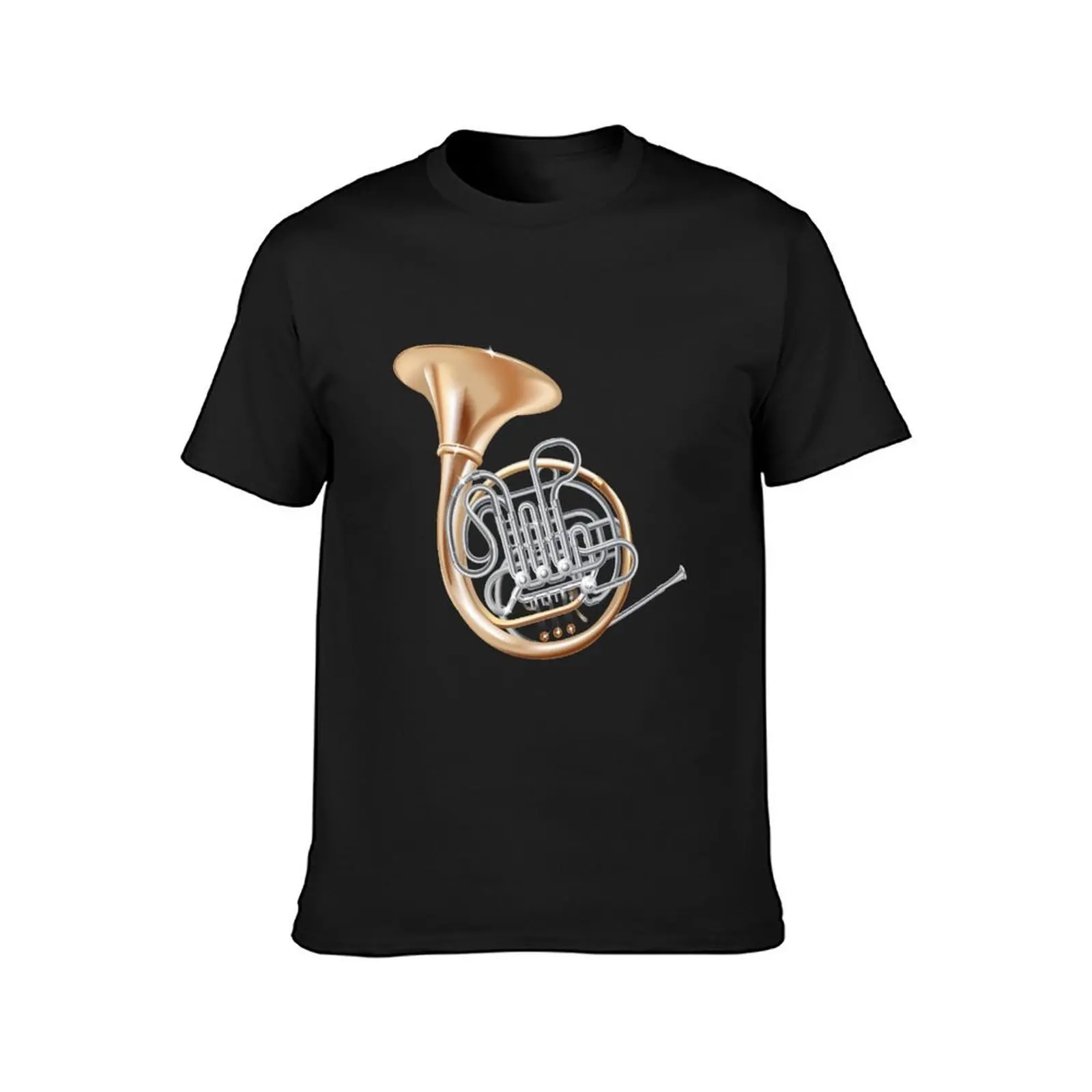 French Horn T-Shirt heavyweights oversizeds mens t shirt graphic