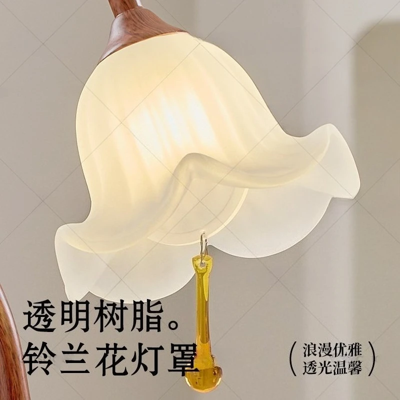 Creative Design: Vintage Milk Oil Wind Dew Drop Bell Orchid Desk Lights Study Room Bedhead Table Lamps Minimalist Home Lighting