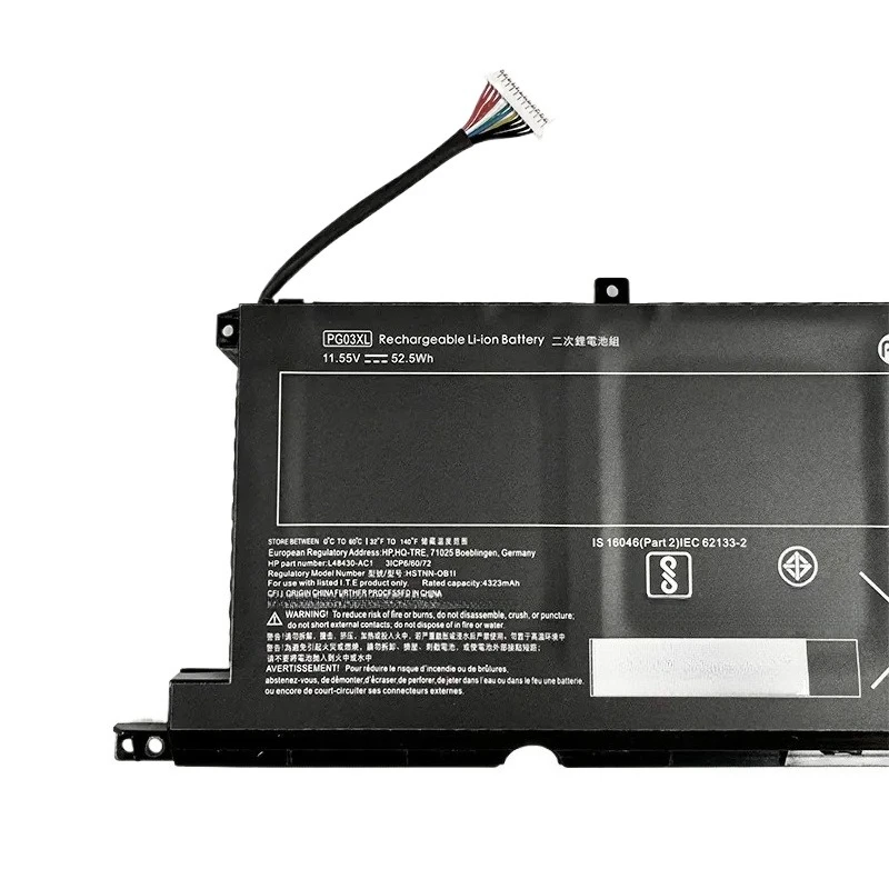 PG03XL for HP Light and Shadow Wizard 5 6 Max TPN C141 Q229 Q241 Laptop Battery Replacement