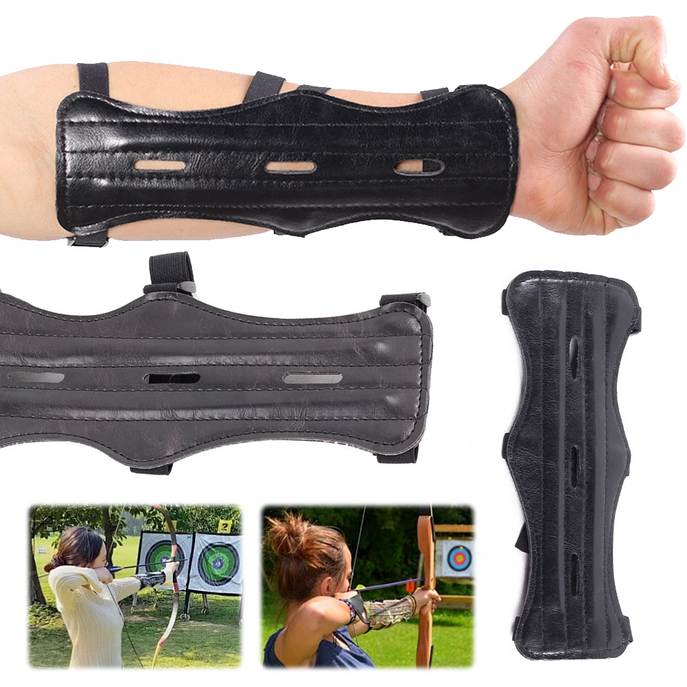Archery Arm Guard Forearm Guard Adjustable Strap Archery Armguard Archery Protection Equipment for Hunting