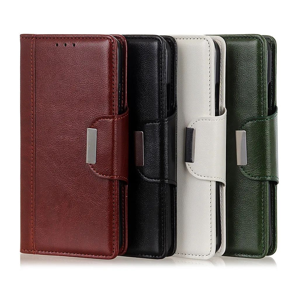 Magnetic adsorption Flip PU leather card Slot Wallet Cover For ZTE Axon 60 50 Lite 41 40 30 Ultra Pro Fall prevention phone Case view 5