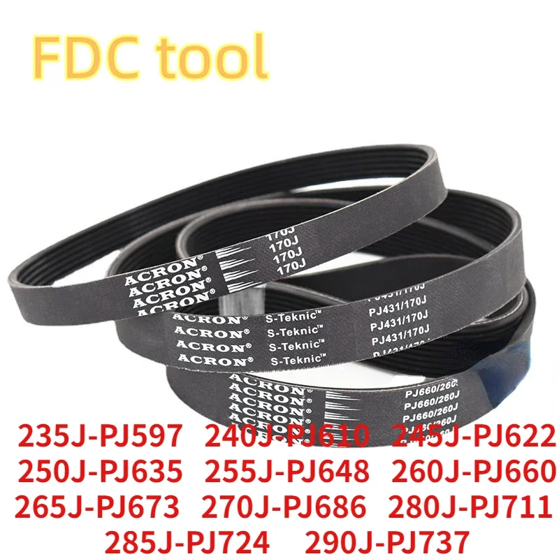 

Ribbed Belt PJ 235J 240J 245J 250J 255J 260J 270J 275J 280J 285J 290J Sports Bike Treadmill Exercise Bike Spinning Belt