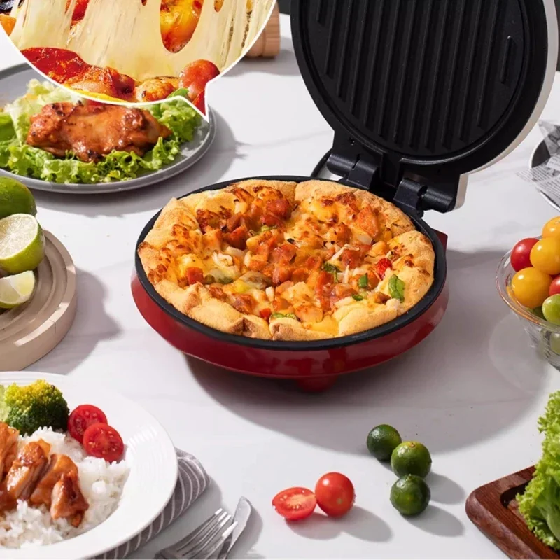 Multifunctional pizza maker, household electric cake pan, barbecue, grilling double-sided heating
