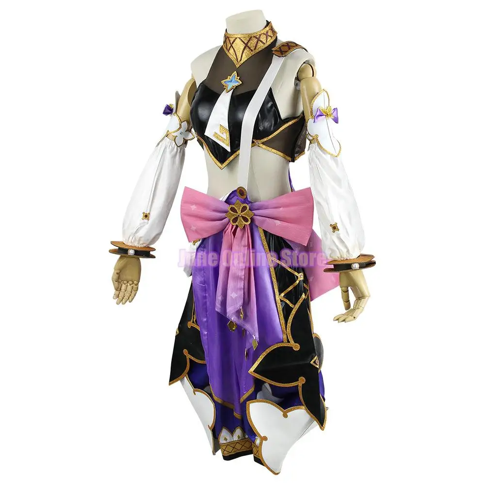 Genshin Impact Sumeru Cosplay Costume, Perruque Rose, Tenues Dori, Cheveux