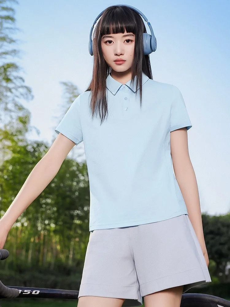 T-shirt Women's Top Polo Neck Bow Embroidered Pleated Waist-cinching Slimming Short-sleeved Women's T-shirt Top Summer