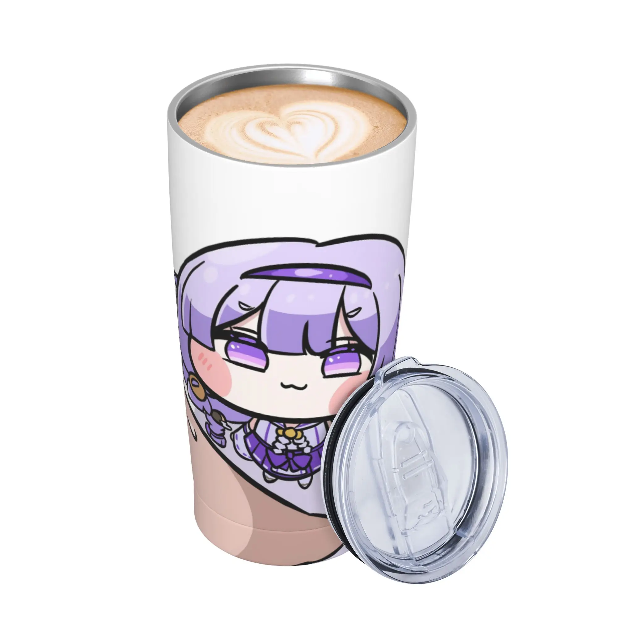 Trickcal C-Chibi Go Games Insulated Tumbler with Straws Lid  Stainless Steel Thermal Mug Double Wall Hot Cold Drinks Cup 20oz