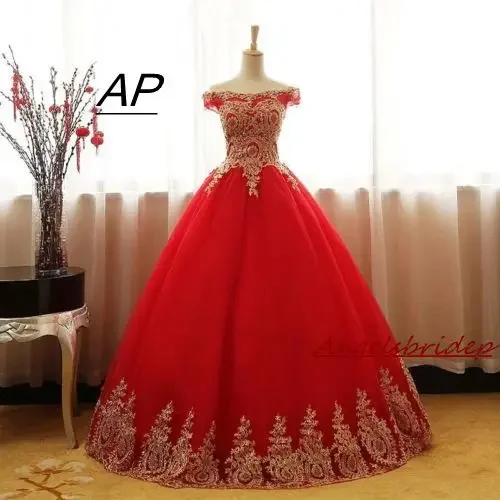 Vestido De fiesta con apliques dorados, vestido para quinceañeras De manga corta, gran oferta, vestido De fiesta De celebridades personalizado