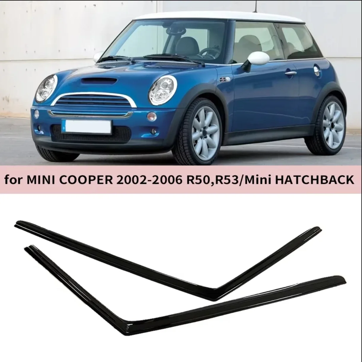 

Оконный козырек от дождя для MINI COOPER R50 R53 2002 2003 2004 2005 2006, ветрозащитные дефлекторы, дверной козырек, вентиляционные шторы