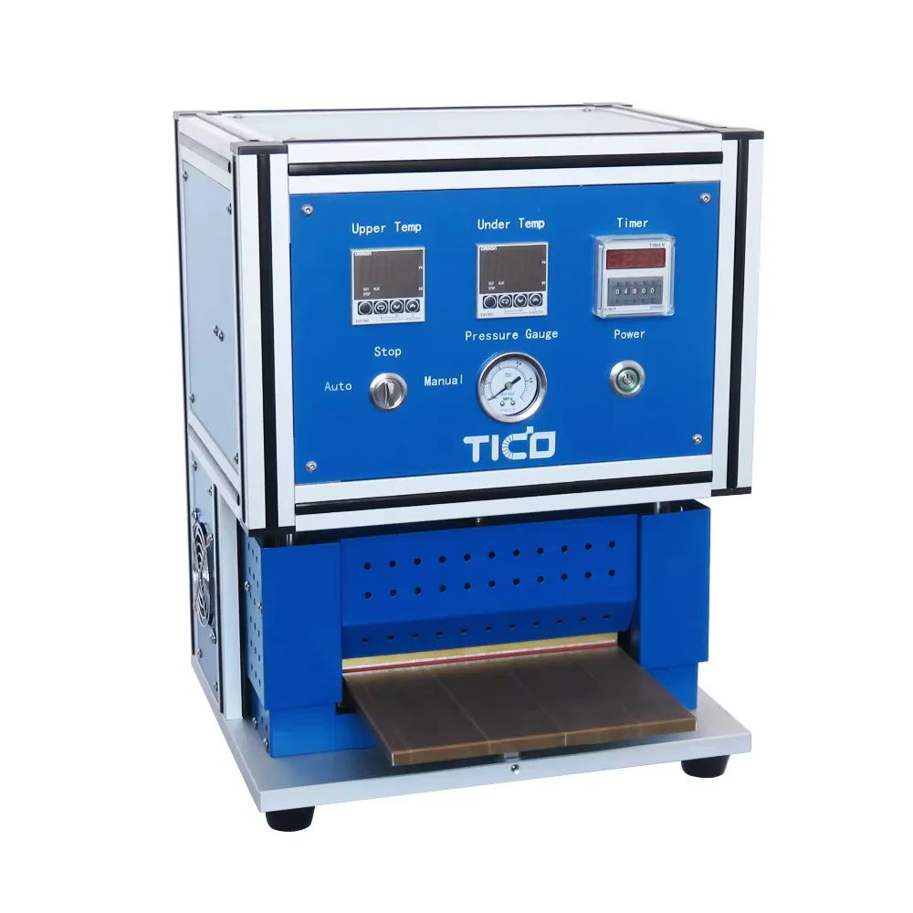 Gas Driven Top & Side Edges Hot Sealing Machine for Polymer Pouch Cell Container