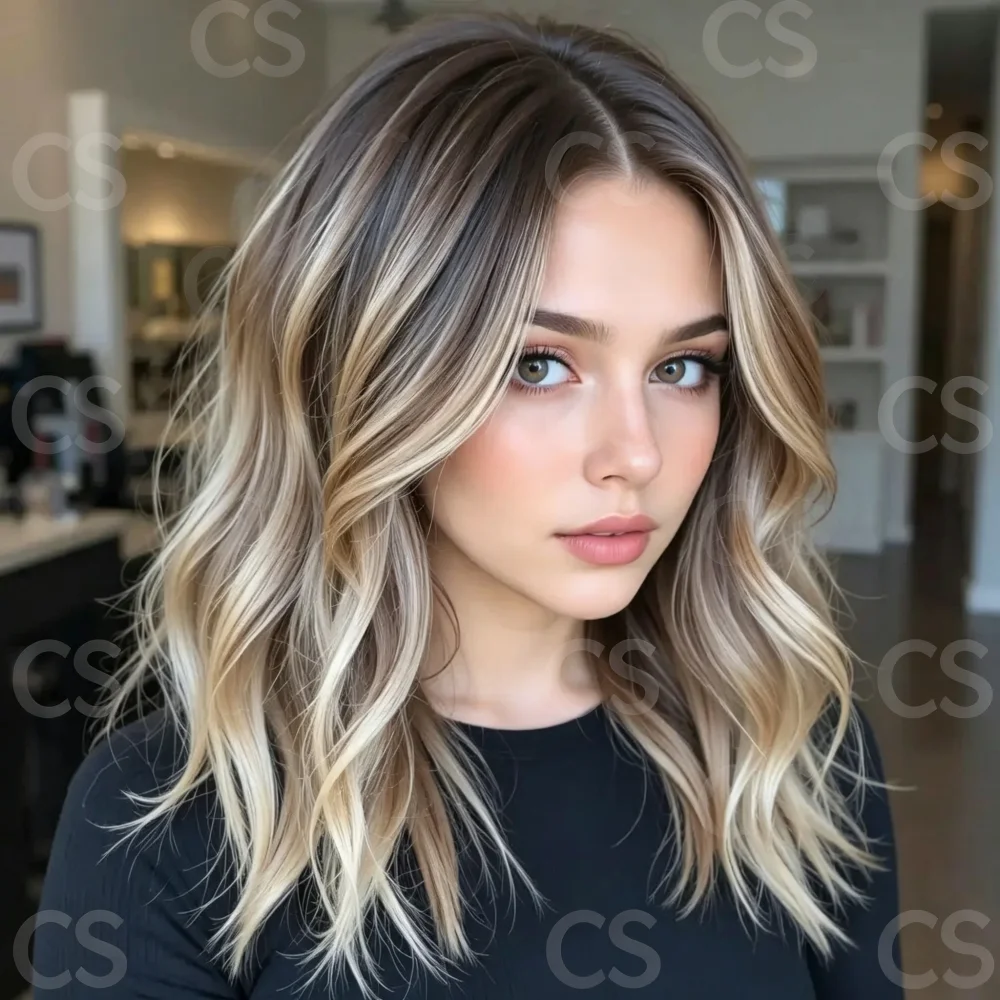 180% Density Highlight 24 Inch Blond Straight HD Lace Frontal Wig Pre-Plucked Baby Hair Deep Part for Women