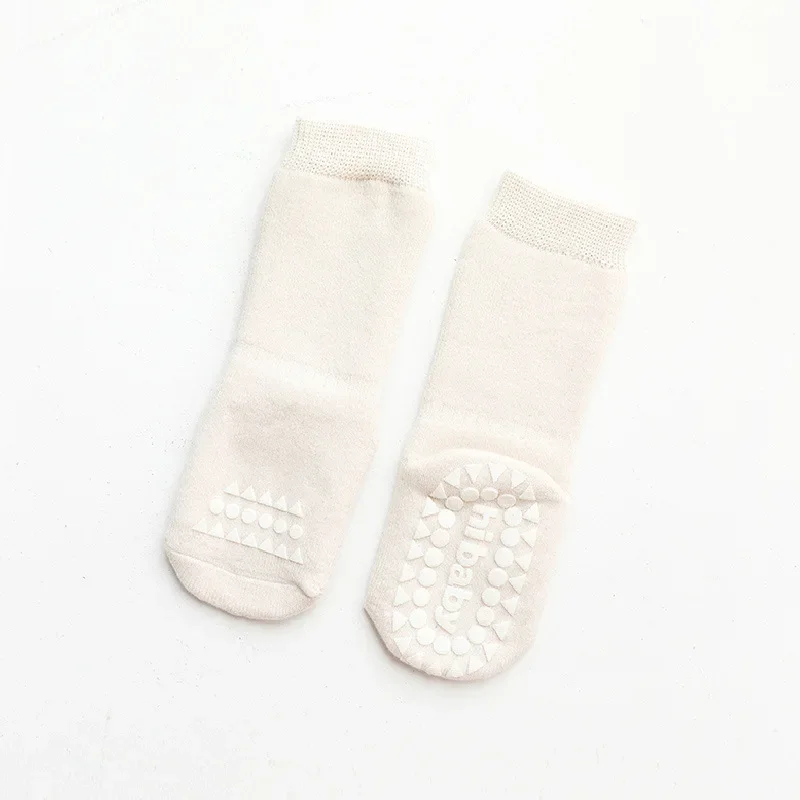 Thicken Autumn Winter Baby Boys Girls Socks Rubber Slip-resistant Floor Socks Infant Kids Knee High Socks Baby Warm Home Shoes