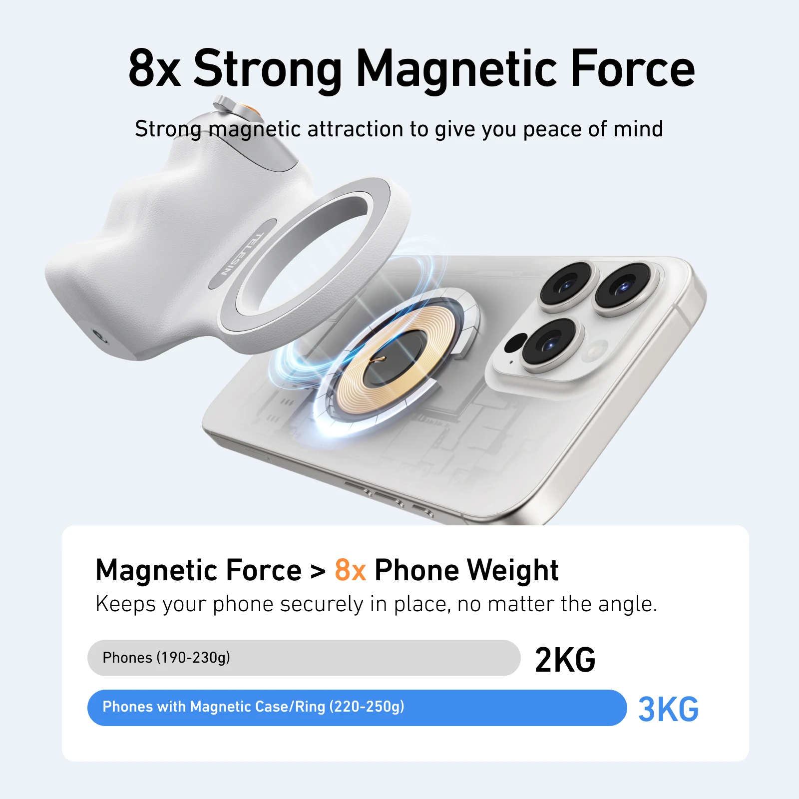 Tempat Pemotretan Ponsel Pintar Magnetik Pegangan Tangan Ponsel Pegangan Kamera Remote Control Bluetooth untuk iPhone Magsafe 16 15 Pro Android
