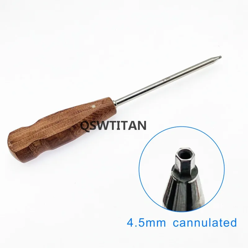 Hollow Cannulated Bone Screw Driver Veterinary orthopedics Instrument