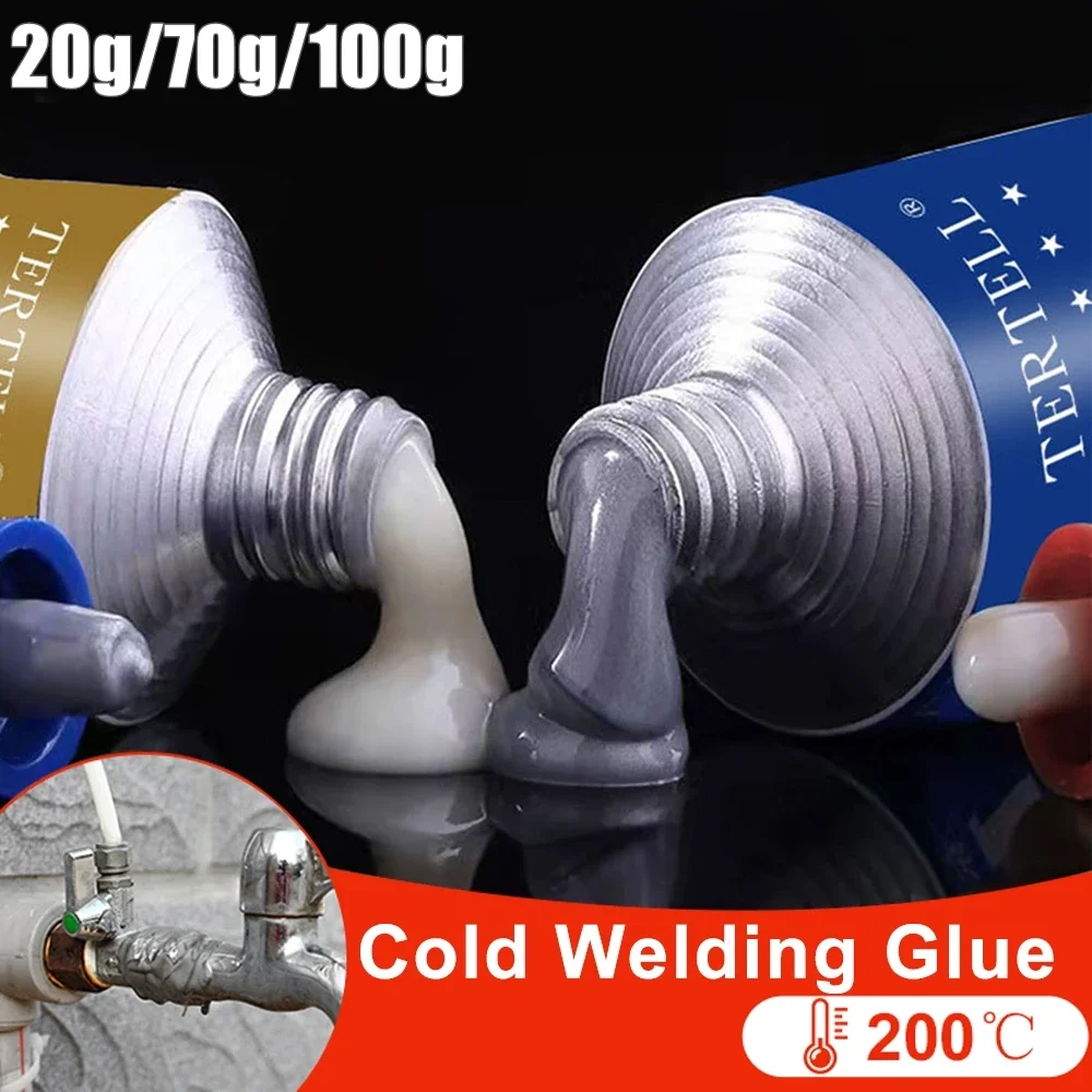 

2PCS Cold Welding Glue Metal Repair Glue Heat-resistant AB Sealant High-strength Magic Repair Casting Adhesive Epoxy Resin