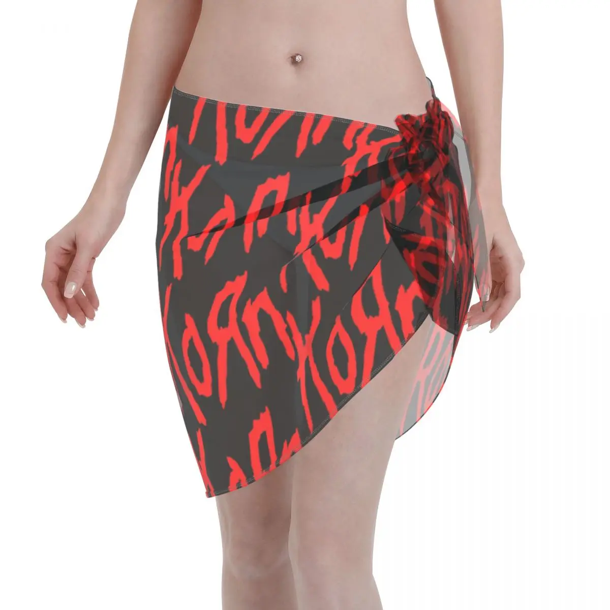 

Пользовательские Korns Heavy Metal Music Hard Rock Roll Купальник Coverups Бикини Wrap Прозрачные накидки Саронг Coverups Пляжная накидка