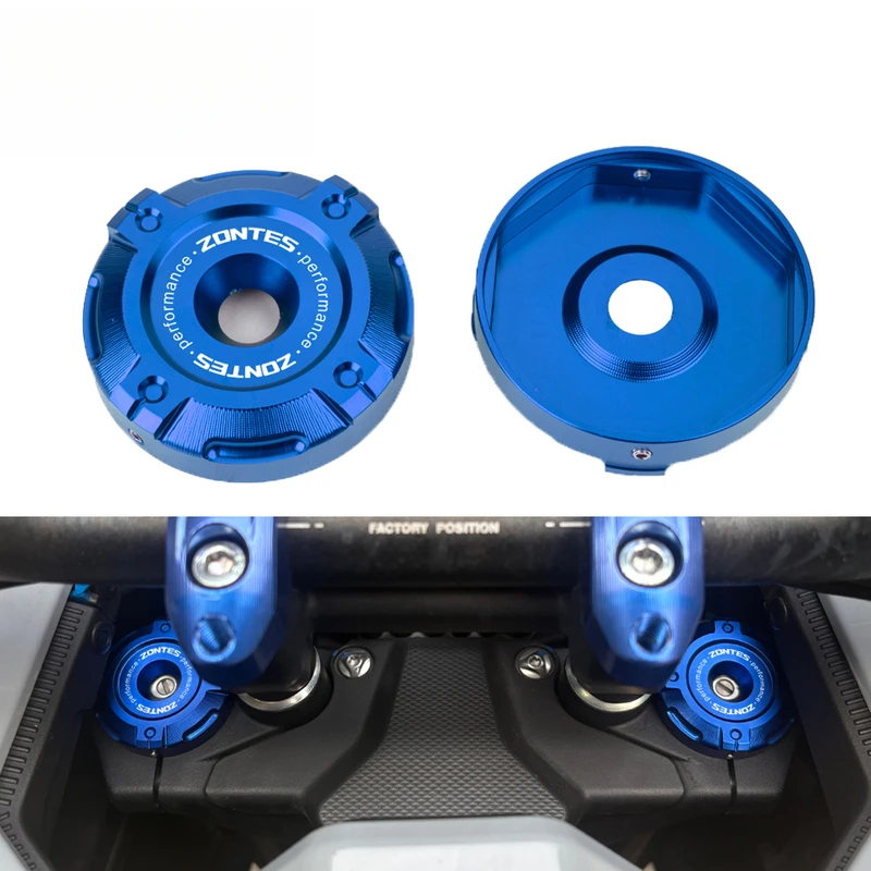 

Подходит для мотоцикла ZONTES 368G ZT368G 501G 2024 2025 2022, передний амортизатор с ЧПУ, украшение, крышка передней оси, аксессуары