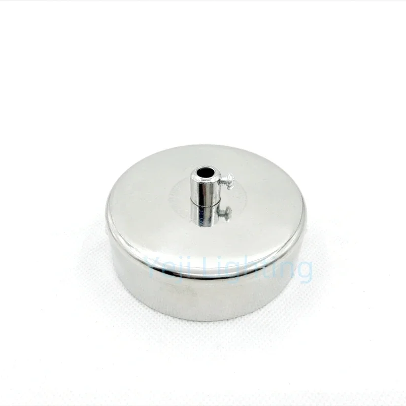 Stainless Steel Lamp Base Ceiling Tray Thickened Chandelier Disc Fixed Chassis Brushed Silver Round Ceiling Canopy Metal Plate