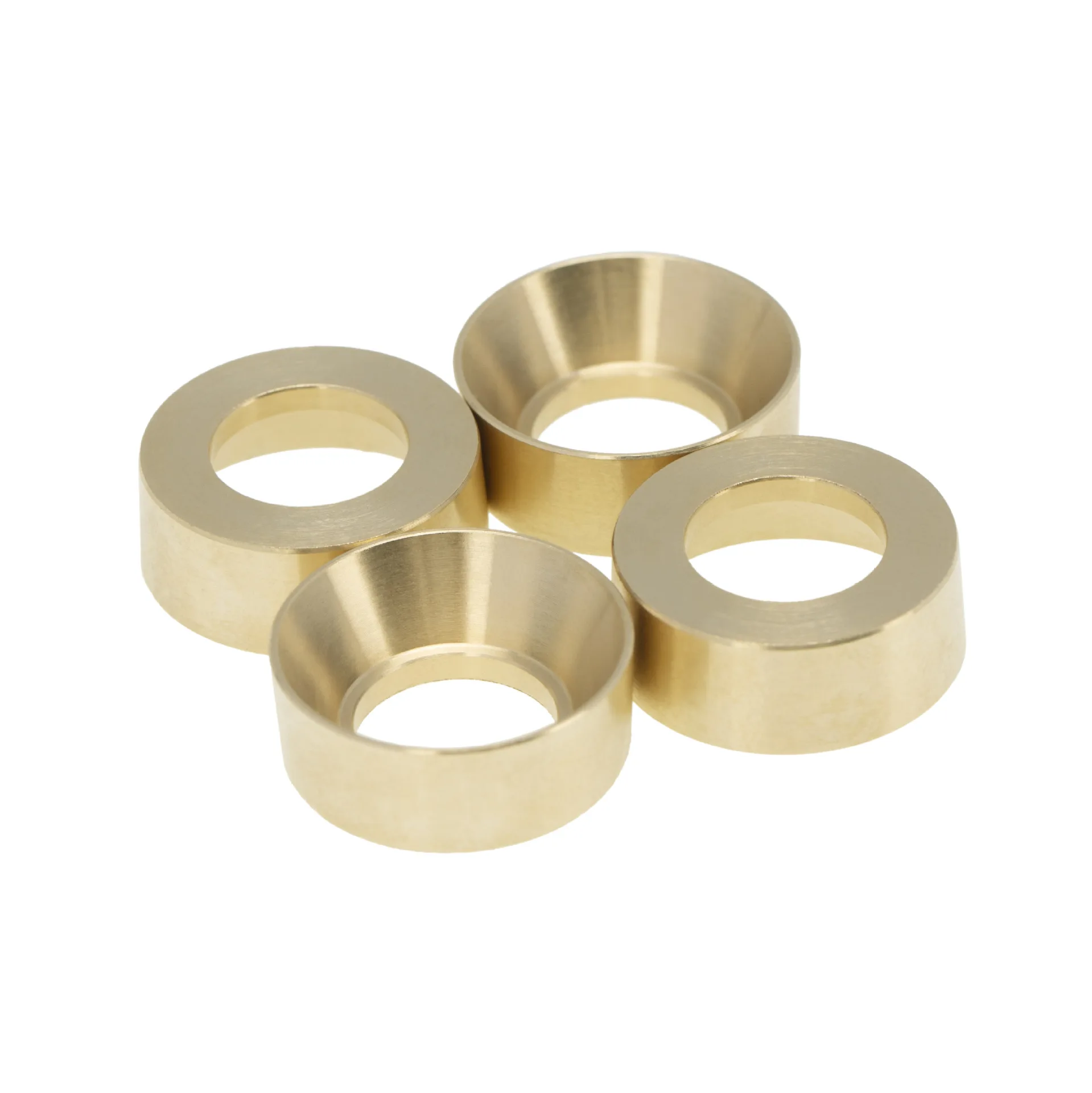

4 brass built-in counterweight ring wheel hub counterweight blocks for 1/24 simulation model Axial SCX24 90081