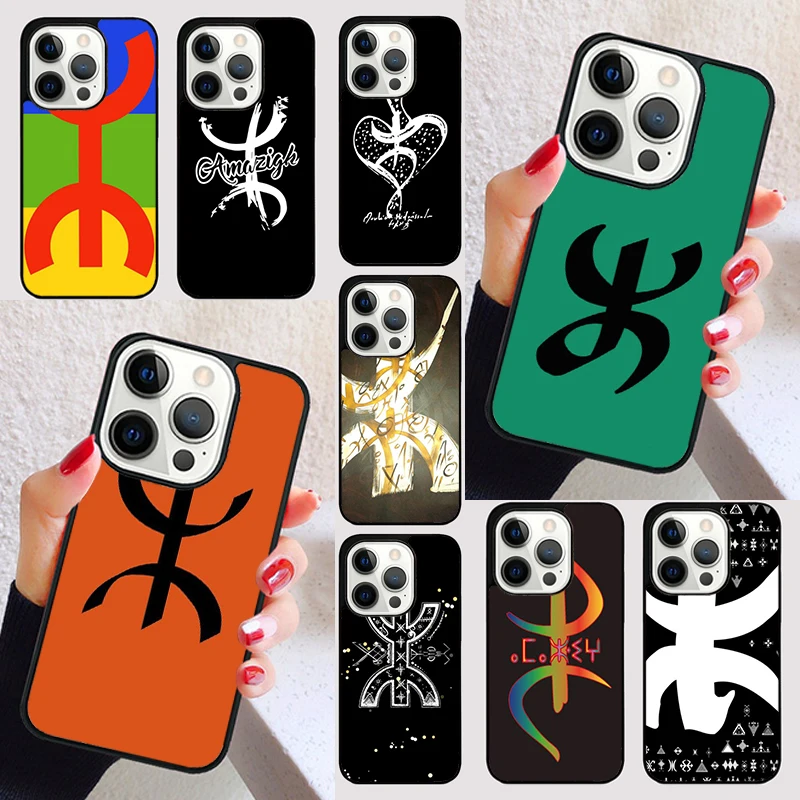 Amazigh Symbol Berber Academy cover For iPhone 15 16 13 12 11 14 Pro Max Mini Max SE 2020 7 8 15 16 Plus Phone Case